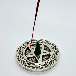 Incense stick holder with pentagram