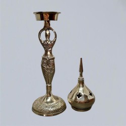 Incense burner goddess, made of brass