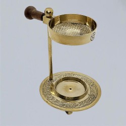Incense Burner with Pentagram and Sieve made of Brass