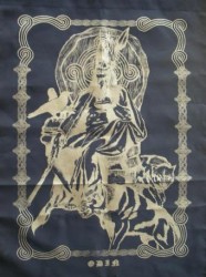Cloth Odin with wolf and raven