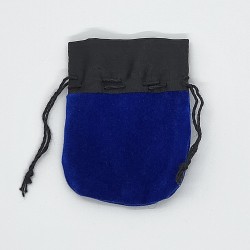 Velvet bag blue small