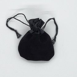 Velvet bag black small