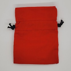 Bolsa de algodón rojo