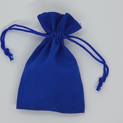 Petit sac en coton Bleu