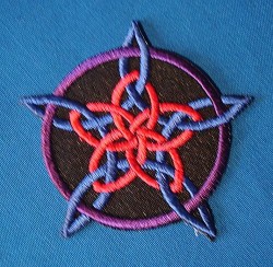 Aufnäher (Patch) Rosen-Pentagramm