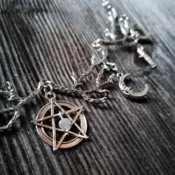 Collier Wicca avec pentagramme