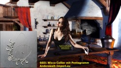 Wicca Collier mit Pentagramm