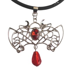 Collana in gomma Pipistrello Gothic