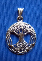 Pendant Tree of Life silver plated