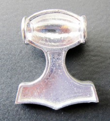 Pendant Thor's hammer big, silver plated