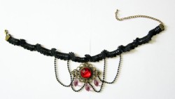 Vampire Countess lace necklace