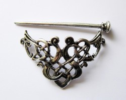 Celtic knot hair clip, viking hair clip