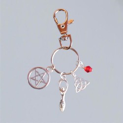 Witches Keychain Wiccan Goddess