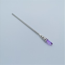 Hair stick, hairpin with amethyst