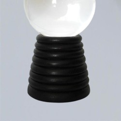 Crystal ball holder conical from wood