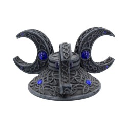 Support pour boule de verre Triple Moon en pierre artificielle