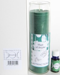 Magic of Brighid Ensembles de bougies en verre Attraction