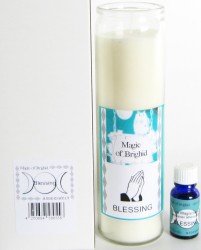 Magic of Brighid Jar Candle Set Blessing