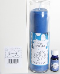 Magic of Brighid Jar Candle Set Fast Luck