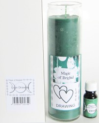 Magic of Brighid Jar Candle Set Love Drawing