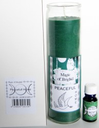 Magic of Brighid Set di candele di vetro Peaceful Home