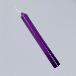 Velas de palo de color sólido violeta 12 piezas