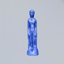 Figure candle man blue