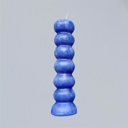 Candela di figura, candela a 7 bottoni blu