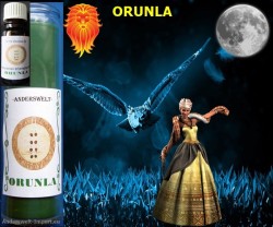 Orisha vudú vela de vidrio Orunla