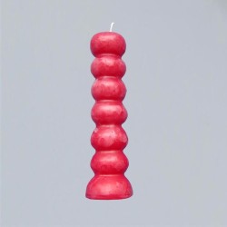 Candela di figura, candela a 7 bottoni rosso