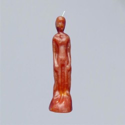 Figure candle man brown