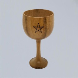 Wooden Chalice Pentagram