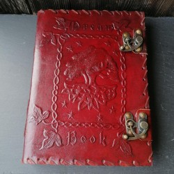 Livre des ombres / Livre des sorcières "Dream Book" (Livre de rêves) avec arbre de vie