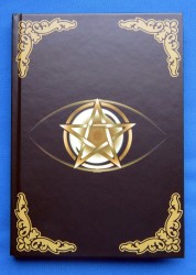 Livre des ombres / Livre des sorcières "pentagramme œil d'or"