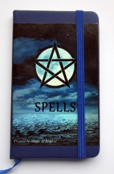 Pequeño libro de hechizos "Spell Book Blue Moon" Din A 7