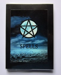 Piccolo libro per incantesimi "Spell Book Blue Moon" Din A 6