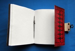 Buch der Schatten / Hexenbuch Pentagramm rot