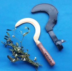 Druids sickle with wooden handle