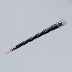 Magic wand made of rosewood with rose quartz