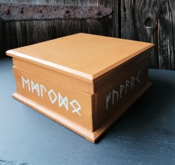 Box with runic alphabet