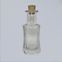 Elixir bottle Karree with cork 100 ml