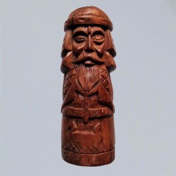 Figurine d'Odin en bois