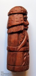 Figura di Odino in legno