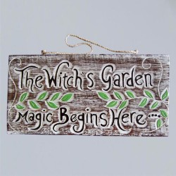 Doorplate Witches Garden