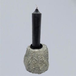 Granite stone candle holder