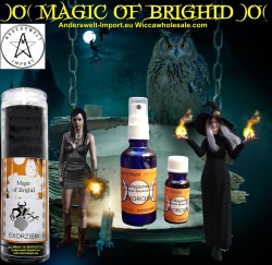 Magic of Brighid Ensembles de bougies en verre Exorcism