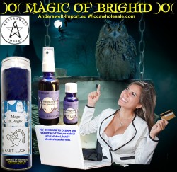 Magic of Brighid jar candle Fast Luck