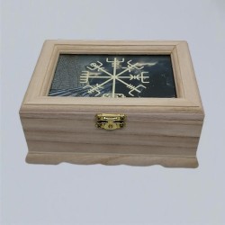 Wooden box Vegvisir