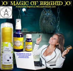 Magic of Brighid juego de vela de vidrio Magnet
