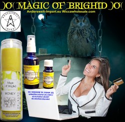 Magic of Brighid jar candle Money Drawing